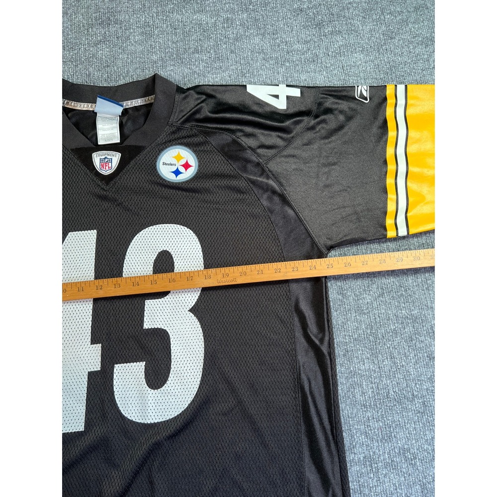 Reebok Pittsburgh Steelers Jersey Mens XL Black Troy Polamalu 43 NFL Equipment - Picture 10 of 11